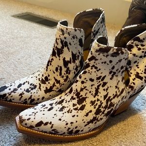 Ariat cowhide booties